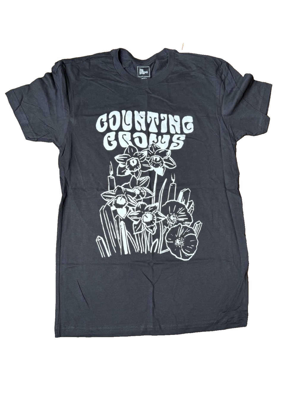 Counting Crows Shirt Mens Small Black The Thread Shop Flowers Graphic Band Tee